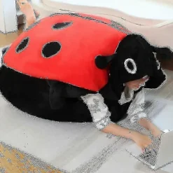100 cm Bærbare Insekt Plyslegetøj Mariehøne Fyldt Pude Sjov Fest Cosplay Dukke Fyldt Blød Plys Sovepude Børnegaver 100cm