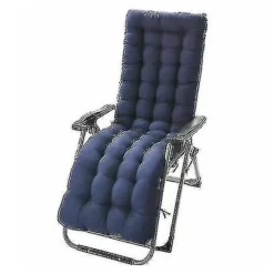 155 cm Lounger Hynde Pad Erstatning Bomulds Siddepude Til ReclinerBY Blå