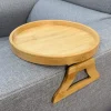 25 cm Sofa Armlænsbakke Træ Spisestue Drikke Sofa Bakke Foldbar armlænsbakke Klembar sofabakke flad