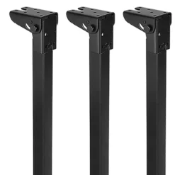 4 Foldbare Bordben - Sammenklappelige Bordben - Multifunktionelle, Bærbare og Stabile - Til Natborde, Bænke, Computerborde og Mere Black Height 40cm | Fyndiq