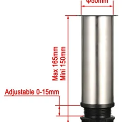 4 justerbare fødder 150mm højde fortykke møbelben, bordben