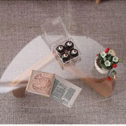 1:6 Miniature Sofabord Sidebord Te Bord Kage Dessert Møbler Køkken Model Liv Scene Legetøj A