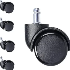 10 mm Gummihjul med Stift til Udskiftning af Kontorstole