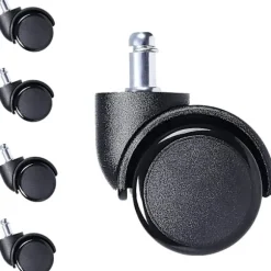 10 mm Gummihjul med Stift til Udskiftning af Kontorstole