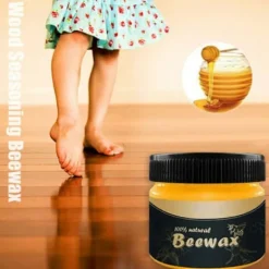 100% Naturlig Bivoks Møbelpolish - Til Indendørs Træ/Træmøbler/Køkkenbordplader