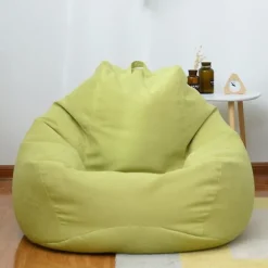 2024 Ny Ekstra Stor Sækkestol Sofa Betræk Indendørs Lazy Lounger Til Voksne Børn Hotsale! Ny 90 * 110cm Green
