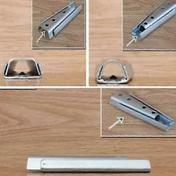 2 par 12 cm hovedgærde vægbeslag, sammenlåsende møbelkonnektor, metal sektionssofa konnektor til sofa, seng P20250110340