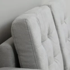 2 pers. sofa, sofa med opbevaringsplads, polstret sofa, dobbelt sofa med fløjlslook til stue, soveværelse, 117x 62 x 78 cm