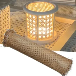 1 Rulle Rattan Net uden Gråd, Stærk DIY Rattan Møbel Dekoration, Ingeniør Net, Rattan Net til Dagligt Liv 40cm