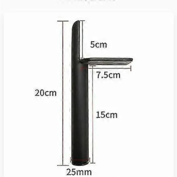 4 sorte møbelben i metal, reserveben til 15 cm sofa, gulvbeskyttelse + skridsikker lydløs base -Yx