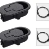 2 sæt Recliner reservedele, holdbare Recliner udløserhåndtag med Recliner trækkabel, reparationsreservedele kompatibel med de fleste møbler