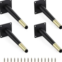 4 stk. 20 cm Metal Møbelben Sofabord Skrå