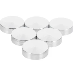 6 stk. 30 mm Diameter Aluminium Legering Cirkel Skive Glasplade Adapter Til Te Borde Møbler Sofabord Kage Display Kabinet
