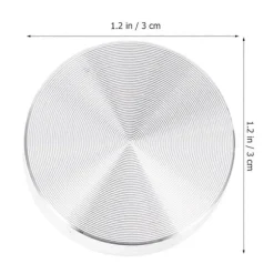 6 stk. 30 mm Diameter Aluminium Legering Cirkel Skive Glasplade Adapter Til Te Borde Møbler Sofabord Kage Display Kabinet