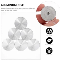 6 stk. 30 mm Diameter Aluminium Legering Cirkel Skive Glasplade Adapter Til Te Borde Møbler Sofabord Kage Display Kabinet