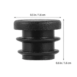100 stk. 16 mm Runde Plastikdæksler Møbelbenspropper Blændpropper Rørprop