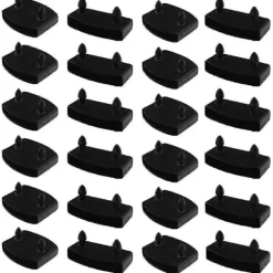 24 stk. 55 mm X 9 mm plastik lamelholder erstatningshætter til fastgørelse af trælameller sengebund Tw