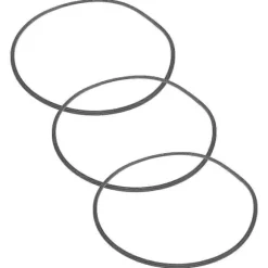 3 stk. Barstolsbase Gummiring Barstol Beskyttelsesring Barstol Gulvbeskyttelsesring Black 41.50X41.50X0.40CM