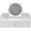 1 stk. Bordplade Pige Makeup Spejl Opbevaringsskuffe Struktur Pige Kosmetik Spejl