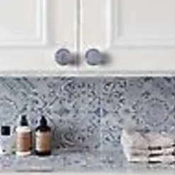 6 stk. Elegante blå og hvide porcelænsskuffeknopper - Holdbare keramiske trækhåndtag til køkken, badeværelse og kommode - Klassisk design, nem installation, ridsefast | Fyndiq
