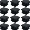 40 stk. firkantede plastpropper 20mm x 20mm sorte firkantede rørpropper firkantede rørindsatser plast endestykker til møbelben skabshylder stolben