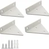 4 stk. Flydende hyldebeslag Flydende metal trekant hylde B