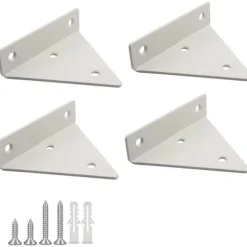4 stk. Flydende hyldebeslag Flydende metal trekant hylde B