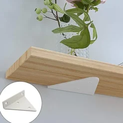 4 stk. Flydende hyldebeslag Flydende metal trekant hylde B