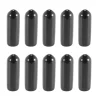 100 stk. gummi endehætter 4 mm ID PVC runde rør bolt hætte dæk skruegevind beskyttere.