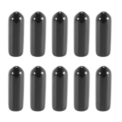100 stk. gummi endehætter 4 mm ID PVC runde rør bolt hætte dæk skruegevind beskyttere.