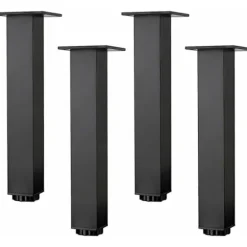 4 stk. højdejusterbare møbelben i aluminiumlegering, sofa-sofabord