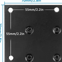 4 stk. højdejusterbare møbelben i aluminiumlegering, sofa-sofabord