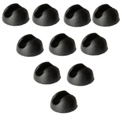10 STK Hårnålebensbeskyttere Metal Kaffebordsbensfødder til 10-12 mm Hårnålebordsben Forsyning [DB] black