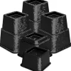 8 stk. justerbare møbelhævere (4 høje og 4 lave) - Robust hæver med pladsbesparende design - Sengehæver, bordhæver, stol eller sofa
