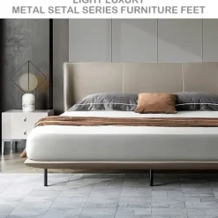 2 stk. Justerbare og strækbare sengeben, robust metalsengramme