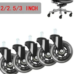 1/2 stk. Kontorstol Hjul Gummi Hjul 3 3 inch1pc