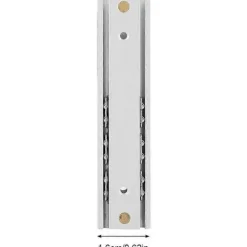 2 stk. Kraftige kugleleje skuffeskinner i aluminiumslegering, holdbare teleskopskinner, glat glide til skuffe (70 mm)