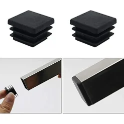 40 stk. Møbel Kvadratiske Endestykker Plast Kvadratisk Rørprop 20mm X 20mm Rørpropper Anti-slip Matte Sort Rektangulær Endestykke Indsæt Propper Rør Dæk Fo | Fyndiq