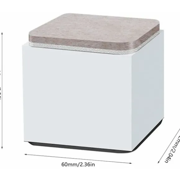4 stk. møbelforhøjere, sengeforhøjere, sengeforhøjere, stålmøbelforhøjere, til sofaborde, skabe, sofaer, møbler, endeborde (hvid), 60X52mm