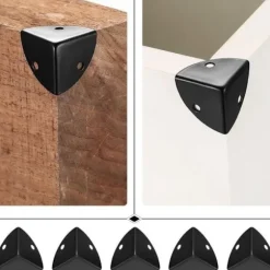 20 stk. metal hjørnebeskyttere til borde, metal vinkelbeskyttere, metal hjørnebeskyttere, metal hjørnebeskyttere til møbler