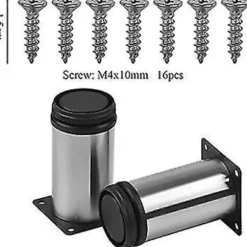 4 stk. Metal Møbelben Justerbare Bordben 10 cm