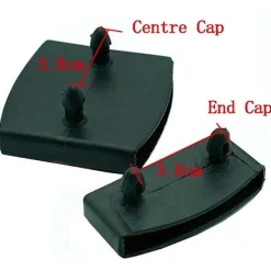 24 stk. 55mm x 9mm Plast Sengelameller Dæksel Udskiftning Holder Hætter Til At Holde Sikring Trælameller Seng Bund-AH