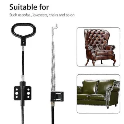 2 stk. Recliner Kabel Sofa Træk Håndtag Udløser D-ring Lane Kabler [DB]