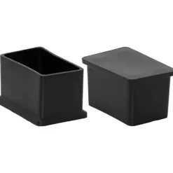 8 stk. Rektangulære Ikke-mærkende PVC Stolsbenshætter 30mm X 50mm (1-3/16" X 2")