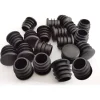 40 stk. runde plastikpropper, sorte rørendehætter, kompatible med glidende møbelstoleben (16 mm)