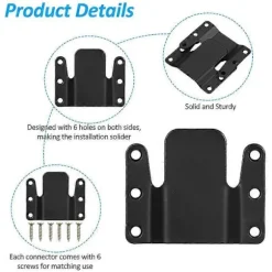 10 stk. sektionssofa-stik, universel sektionssofa-sammenkobling, let at installere sofaklemmer til sektioner, robust møbelstik [DB] 10 Pcs