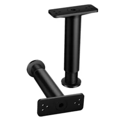 4 STK Sengeramme Centerstøtteben Sengelamelstøtteben Metal Black 4 pcs-4 pcs
