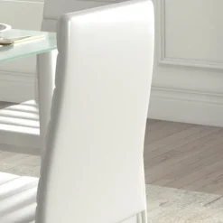 5 Stk. Spisegruppe, Spisebord Med 4 Stole, Køkkenbord Med Hærdet Glasplade, Spisestuegruppe, Stål, Sort