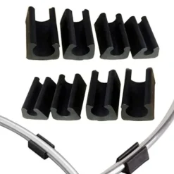 32 stk. stolbenssko, stolbenhætter silikoneslangeklemme, møbelgulvbeskyttelse U-formet plaststolhætter (8mm) 8mm