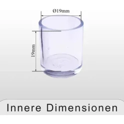 16 stk. stolebenbeskyttere Silikone runde hynder Diameter: 19 mm